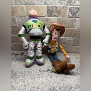 Toy Story Disney Woody and Buzz Lightyear Plush Set